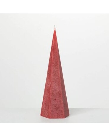 Crimson Red Tall Spire Candle