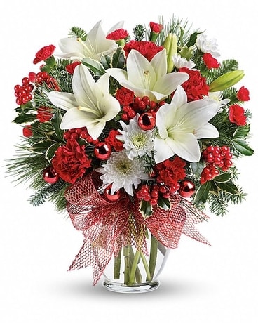 Merry All The Way Bouquet Flower Arrangement