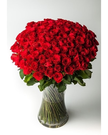 100 Roses Flower Arrangement