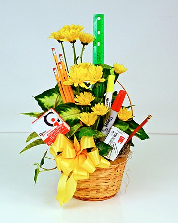 School Planter Flower Arrangement