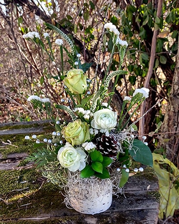 Frost and Frolic Flower Arrangement
