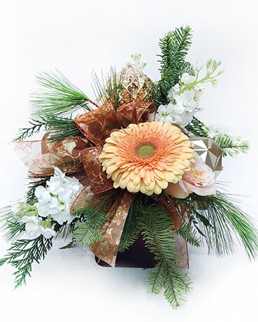 Peachy Glimmer Flower Arrangement