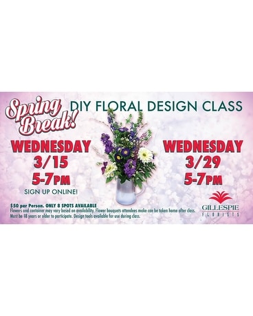 Spring Break DIY Design Class 3/15 Custom product