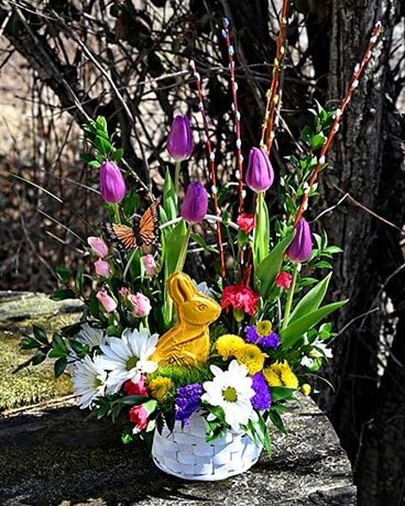 Delightful Bunny Flower Arrangement