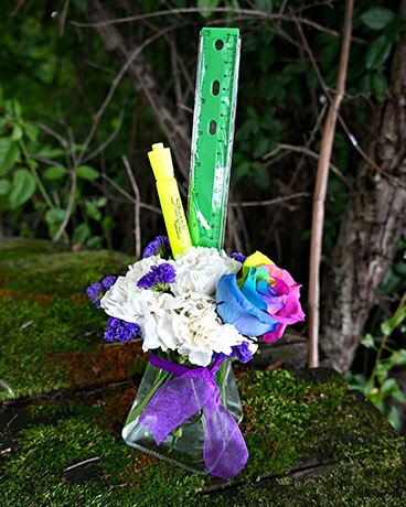 Color Wheel Flower Arrangement