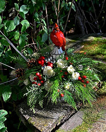 Cardinal Garden Flower Arrangement