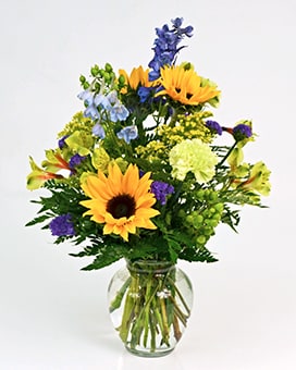 Sapphire Shower Flower Arrangement