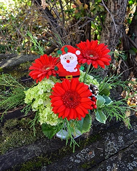 Jolly Santa Flower Arrangement