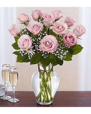Dozen Pink Roses