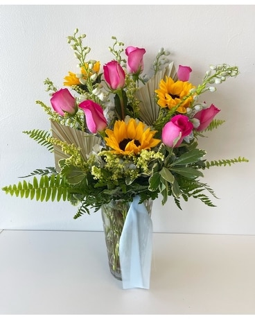 Palm Garden Flower Arrangement
