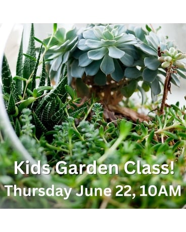 Kids Garden Class Flower Arrangement
