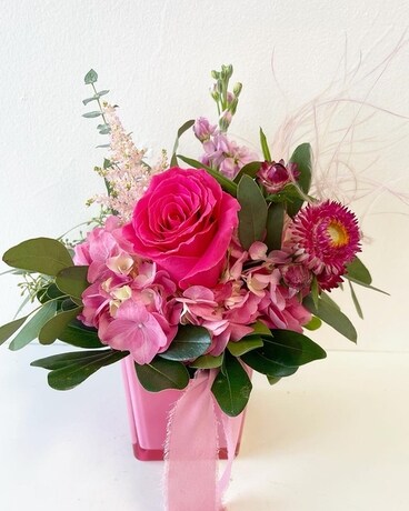 Pink October Petite Flower Arrangement