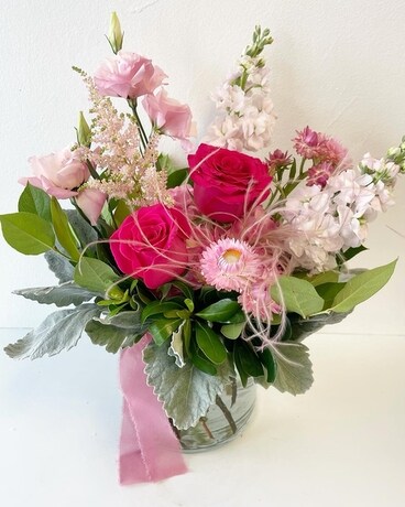 Pink October Flower Arrangement