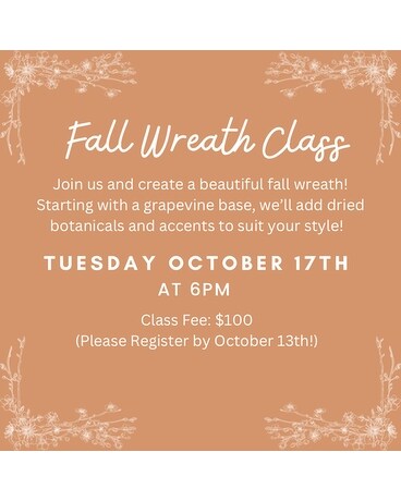 Fall Wreath Workshop