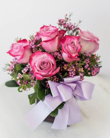 Lavender Roses Flower Arrangement