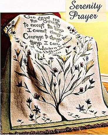 Serenity Prayer Throw