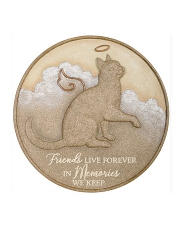 Cat Live Forever Memorial Stepping Stone