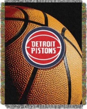 Detroit Pistons NBA Photo Real Woven Throw