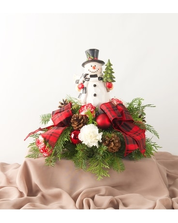 Frosty Flower Arrangement