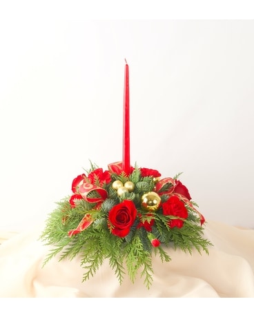 Christmas Centerpiece Flower Arrangement