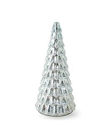 Mercury Glass Tree Flower Arrangement
