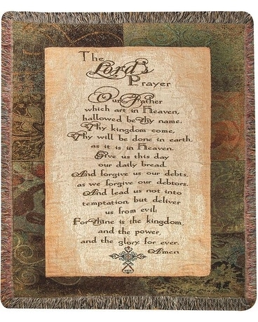 Lord's Prayer Throw Gifts