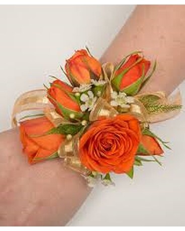 Orange Delight Corsage Flower Arrangement