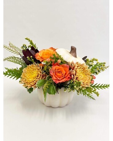 Pumpkin Patch Flower Arrangement