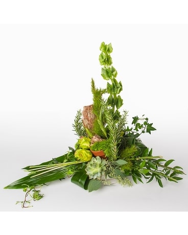 Ikebana Green Day Flower Arrangement
