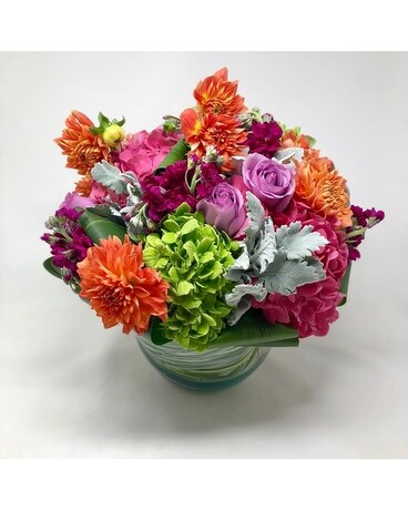 Postcard of Autumn Flower Arrangement