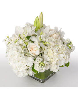 Nucleus of White Flower Arrangement