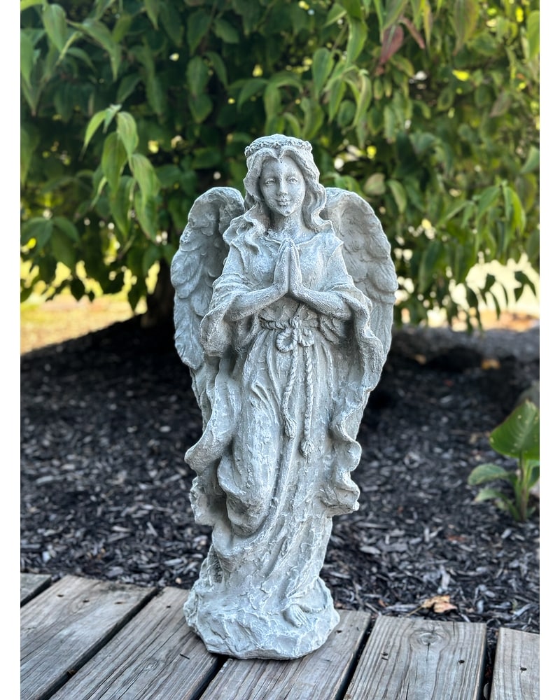 Praying Stone Angel 2 in Greenwood IN - The Flower Market
