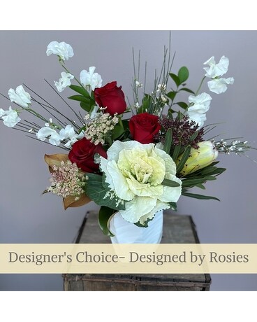 Designed By Rosies- Modern Elegance Flower Arrangement