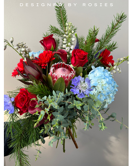 Sinatra Wrapped Bouquet Flower Arrangement