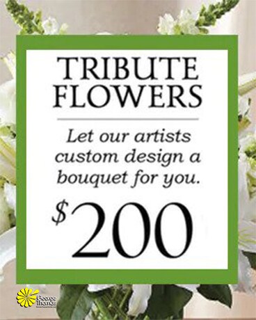 Custom Design Sympathy Bouquet $200