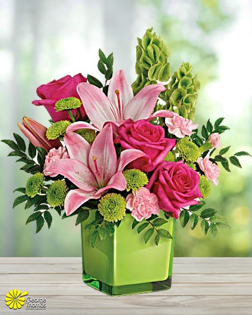In Love with Lime Flower Arrangement