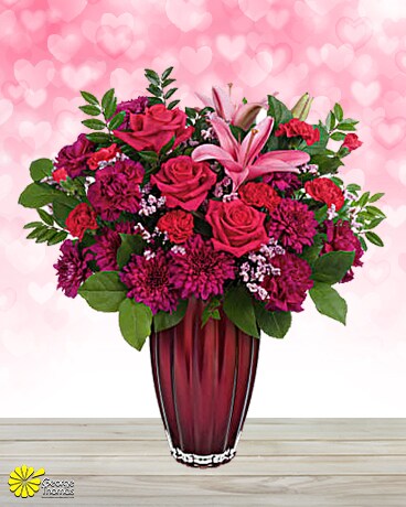 Modern Devotion Flower Arrangement