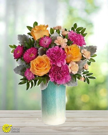 Aqua Allure Flower Arrangement