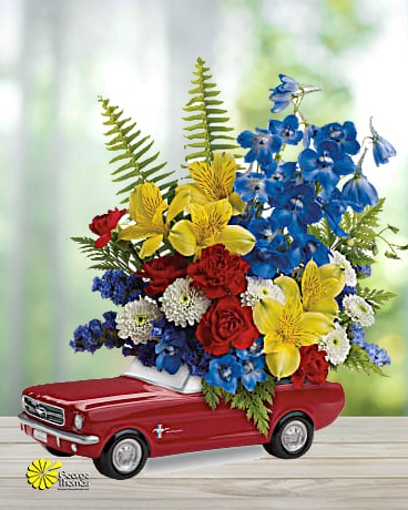 '65 Ford Mustang Bouquet Flower Arrangement