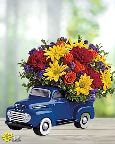 '48 Ford Pickup Bouquet Flower Arrangement