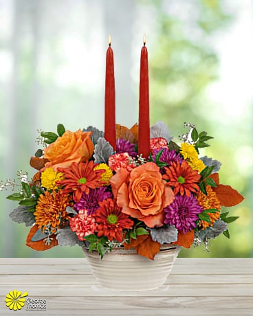 Rustic Chic Flower Arrangement