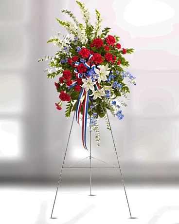 Sacred Duty Spray Funeral Arrangement