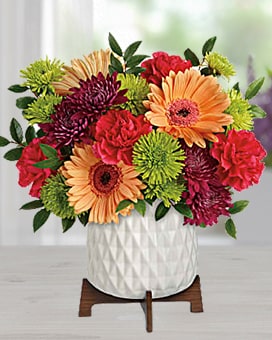 Mid Mod Brights Flower Arrangement