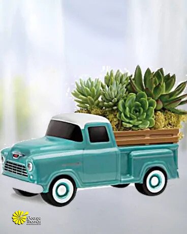 Perfect Chevy Pickup Flower Arrangement