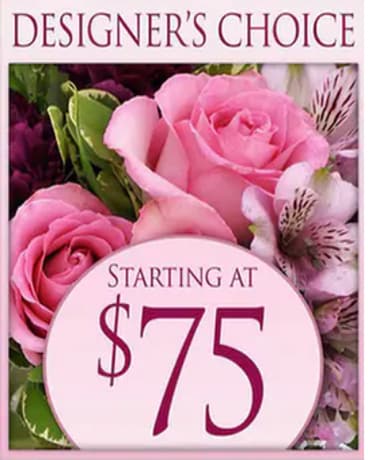 Noblesville Designer's Choice $75 Flower Arrangement