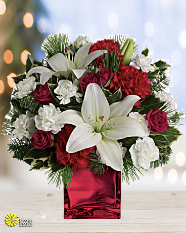 Caroling in The Snow Flower Arrangement