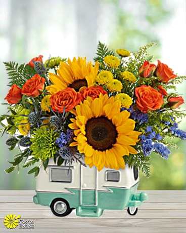 Retro Road Tripper Bouquet Flower Arrangement