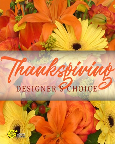 Thanksgiving Designer's Choice Flower Arrangement