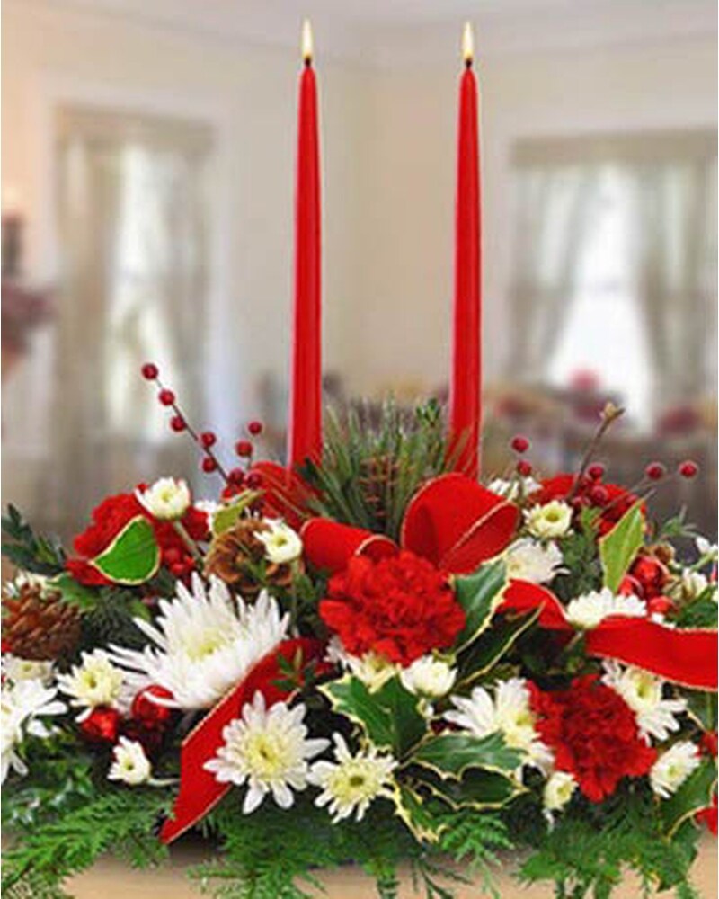 Christmas Floral Table Arrangement, A Christmas offers Table Centerpiece, Christmas Centerpiece, Floral Arrangement, Christmas Decor