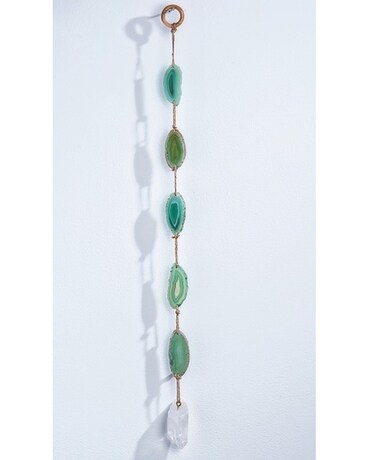 Suncatcher Green Agate with Quartz Gifts